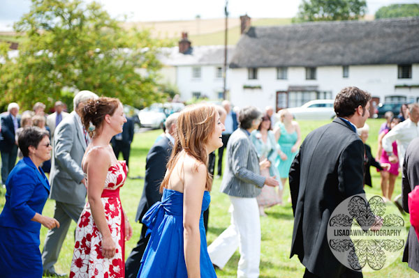 wedding guests dancing