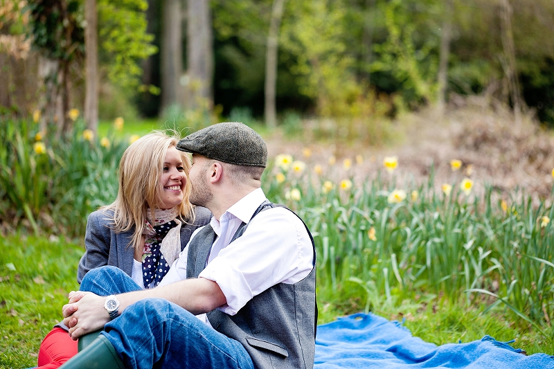 engagement amongst daffodils