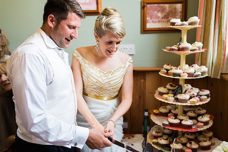 rainbow wedding cake