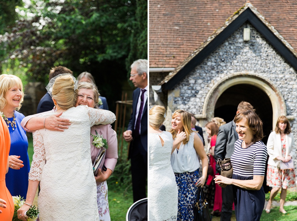 relaxed church wedding