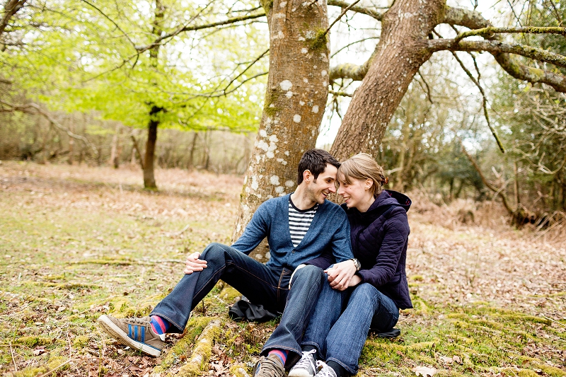 Woodland Engagement Photography