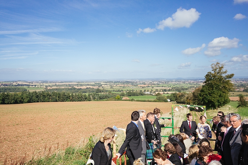 Outdoor wedding ceremony