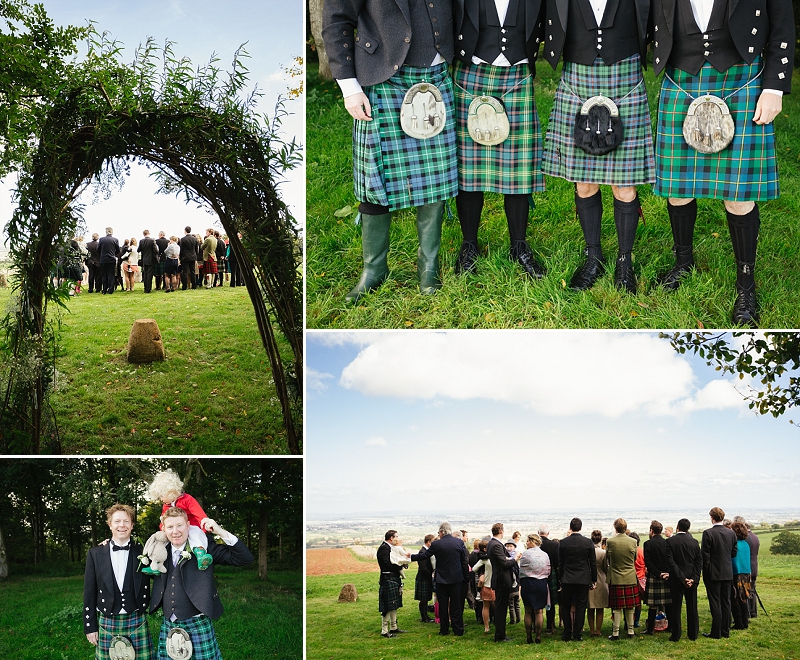 Stone circle wedding ceremony