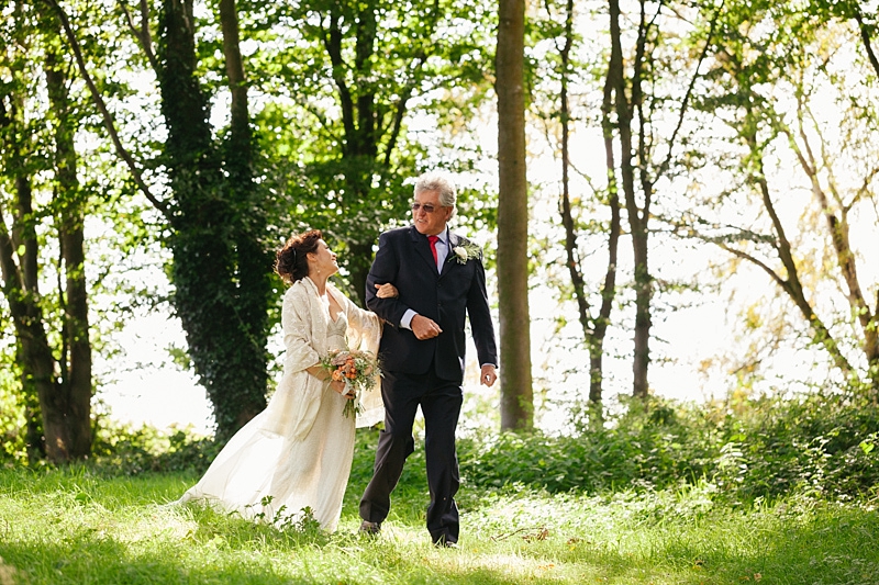 Woodland wedding ceremony