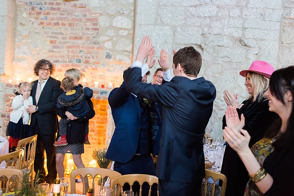 Fun wedding couple