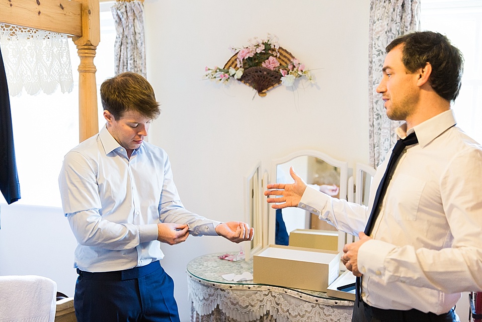 groom getting ready