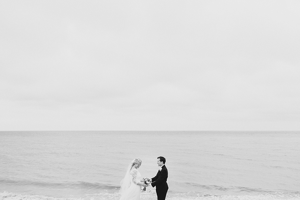 beach tipi wedding photos