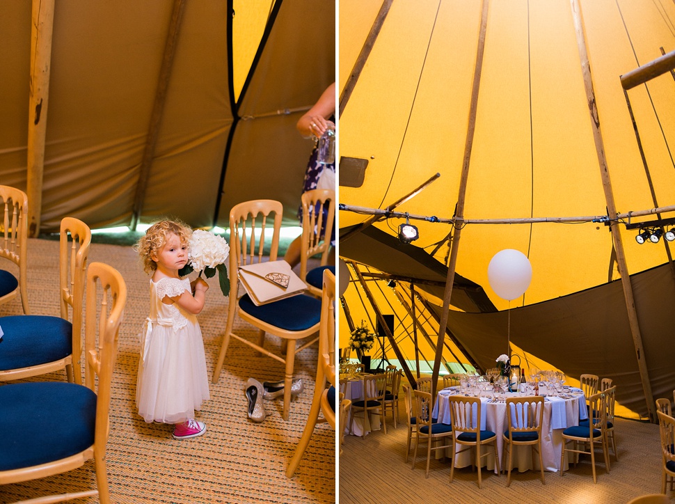 beach tipi wedding photos