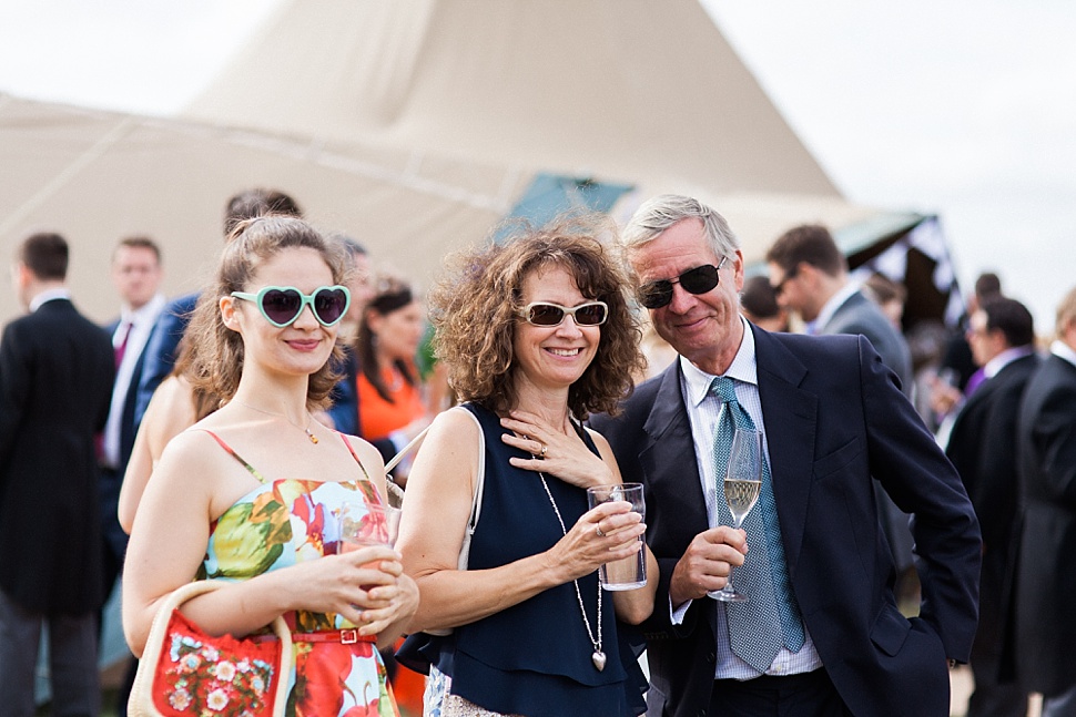 beach tipi wedding photos