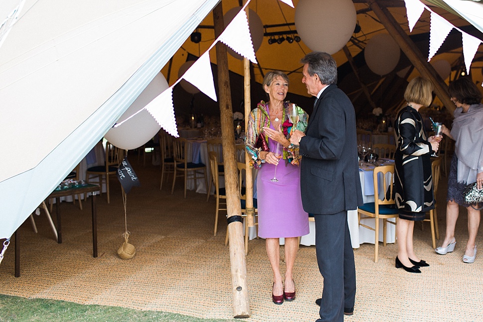 beach tipi wedding photos