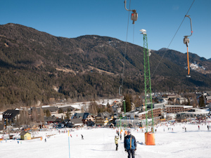 Village from slopes