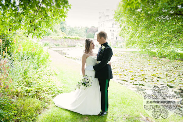 wedding couple by the lake