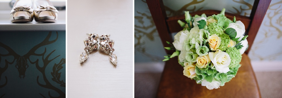 green and white bouquet