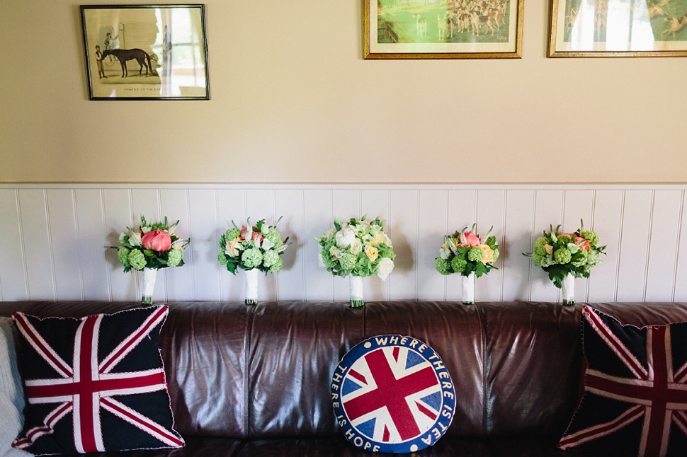 green and white bouquet