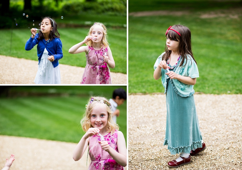 Children playing wedding