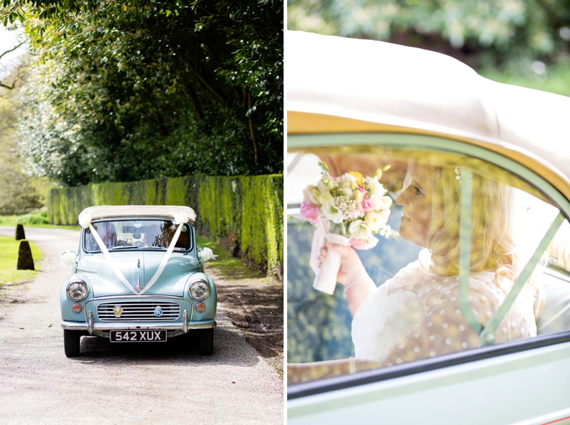 Vintage wedding Car