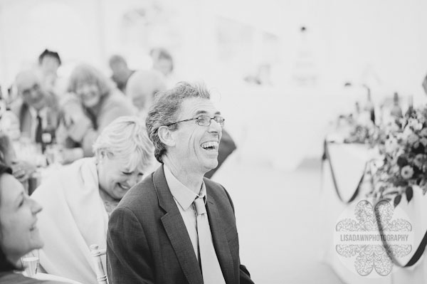 Laughter during the speeches