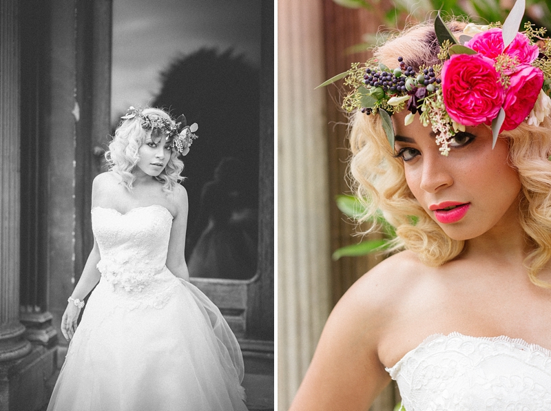 Bride with Floral Crown