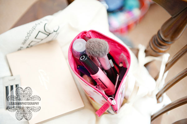 pink make up bag