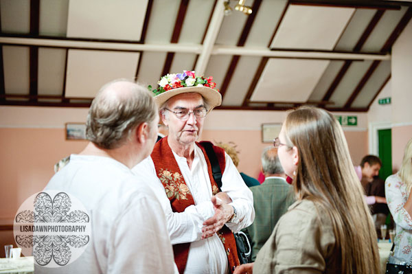 morris dancer at reception