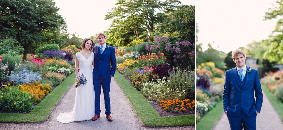 Colourful garden wedding