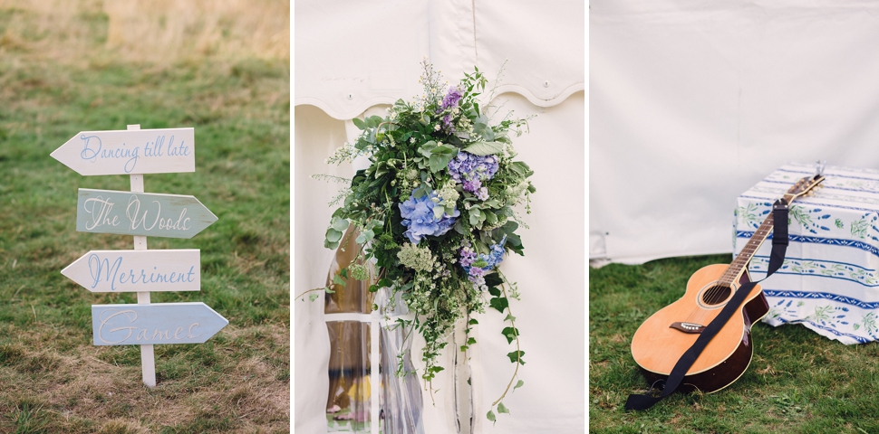 Marquee wedding decoration