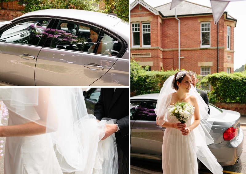 Bride arriving poole