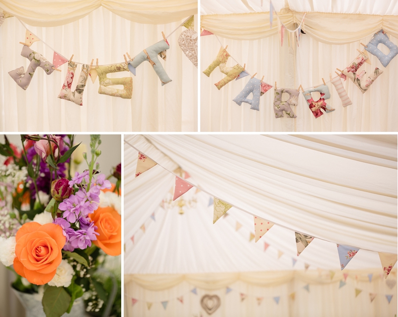 Homemade wedding country fair