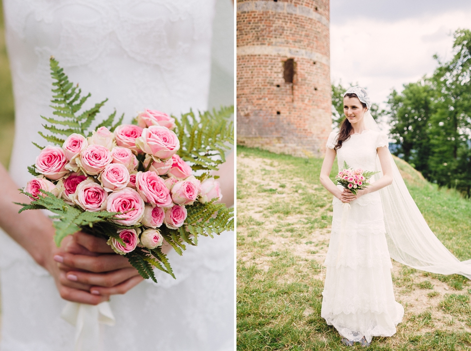 Cap veil vintage bride