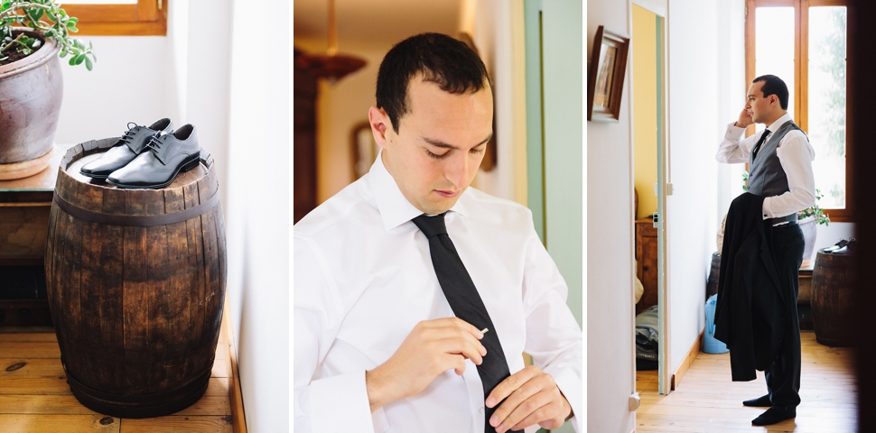 groom getting ready