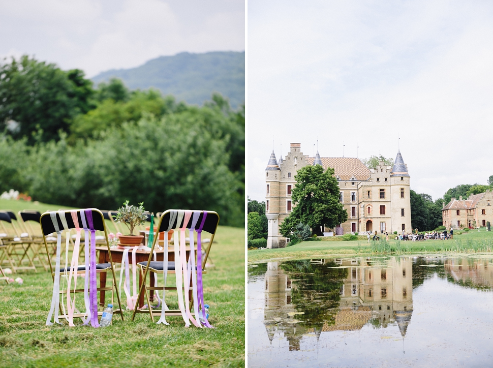 Outdoor lake wedding