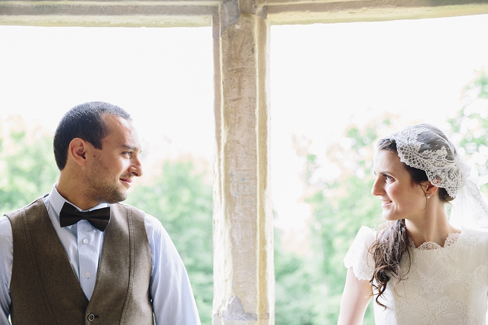 vintage bride and groom