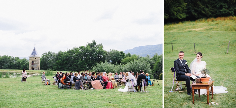 cérémonie de mariage en plein air