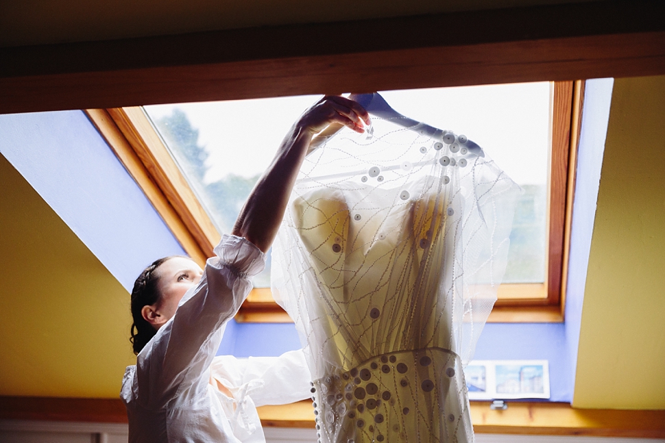 sequin wedding dress