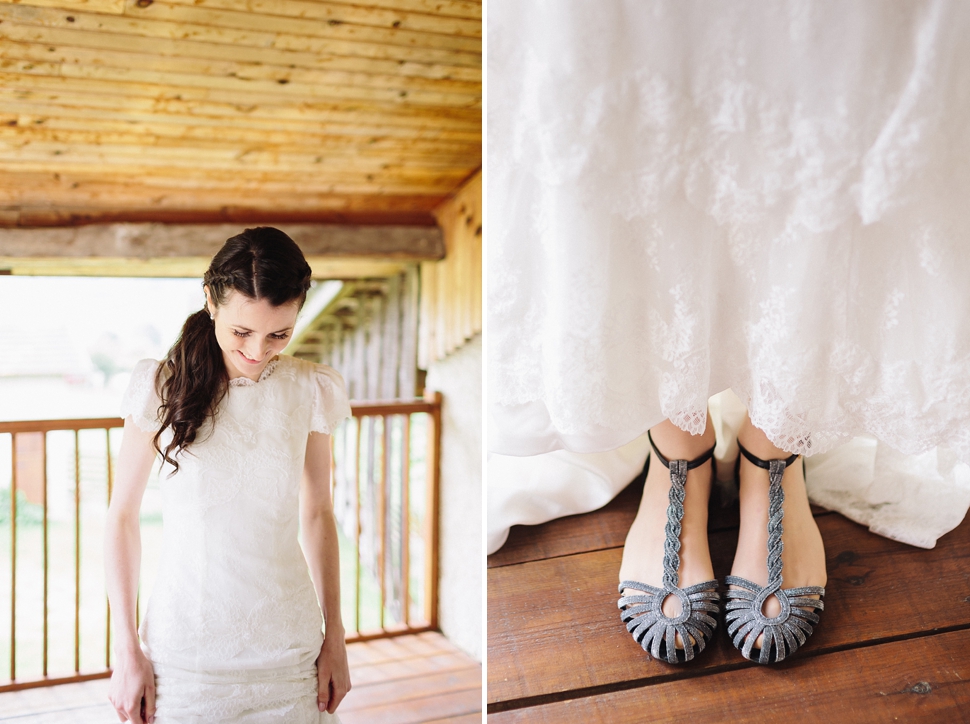 silver wedding shoes