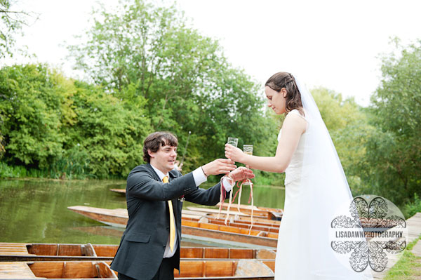 punting wedding river oxford