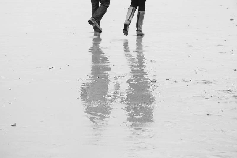 walking sandbanks beach