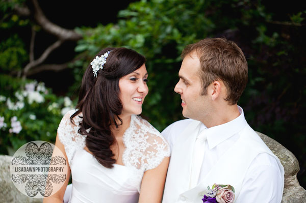 wedding portrait in the gardens