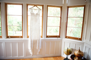 Wedding dress window