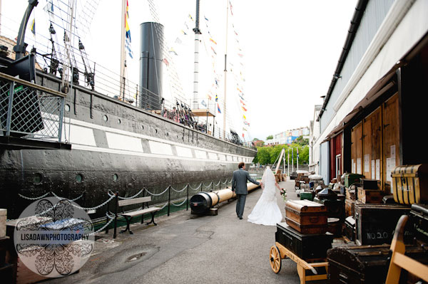 Walking by SS Great Britain