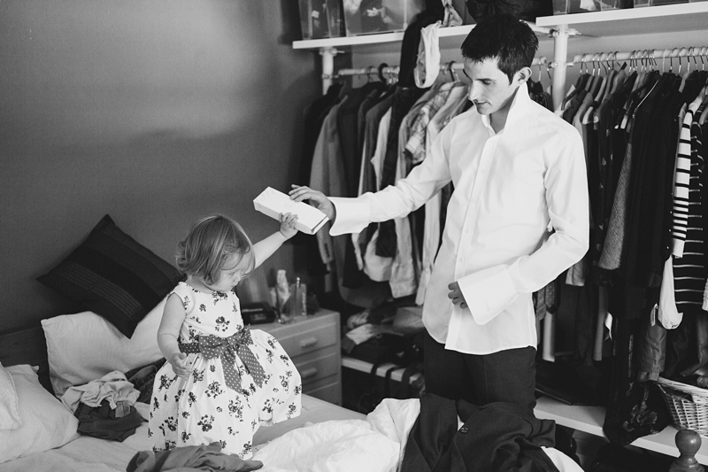 Groom Getting Ready