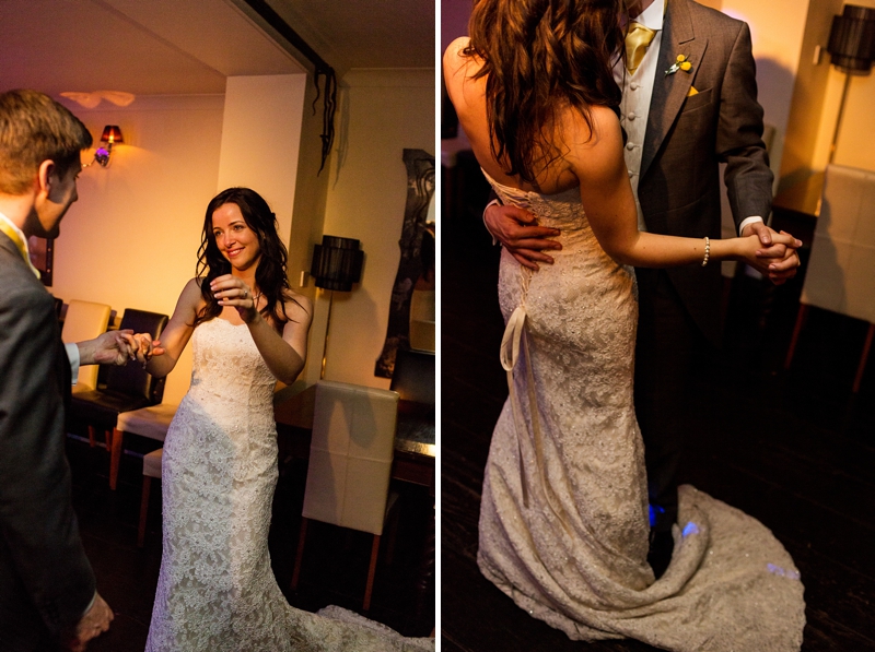 Bride and Groom Dancing