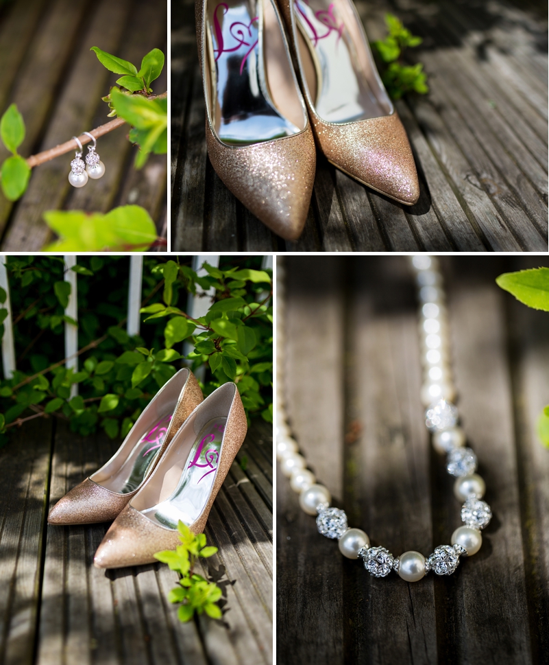 Sparkly Gold Wedding Shoes