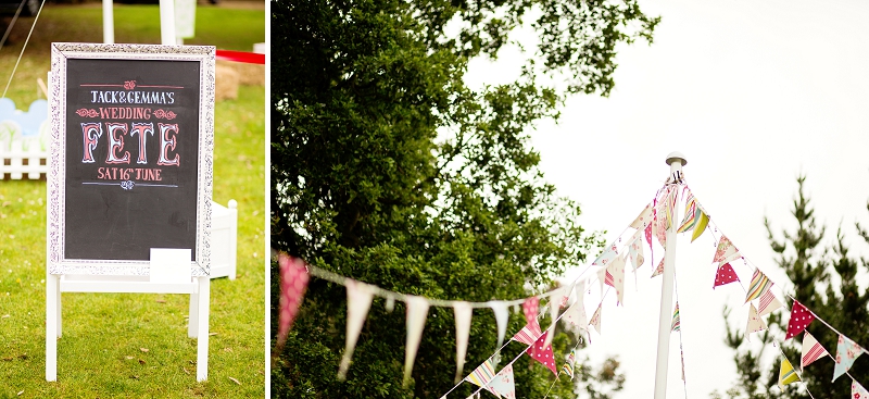 summer fete wedding