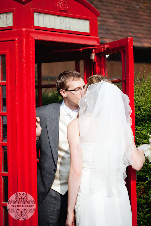 vintage red phone box