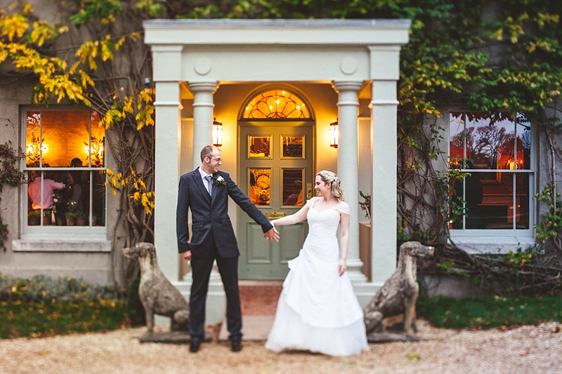 relaxed wedding photo