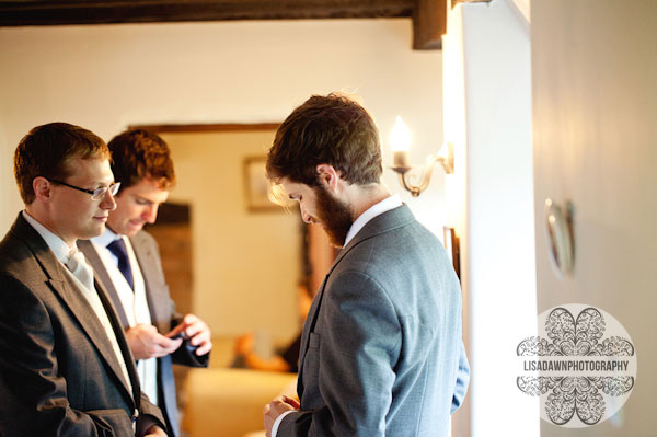 Groom and ushers getting ready photos