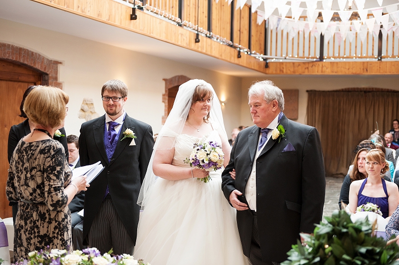 barn wedding ceremony