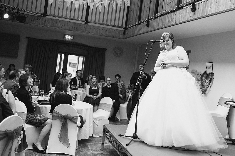 bride singing