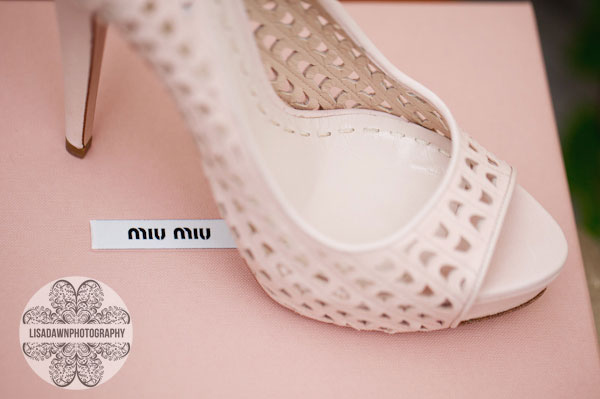 pink miu miu wedding shoes